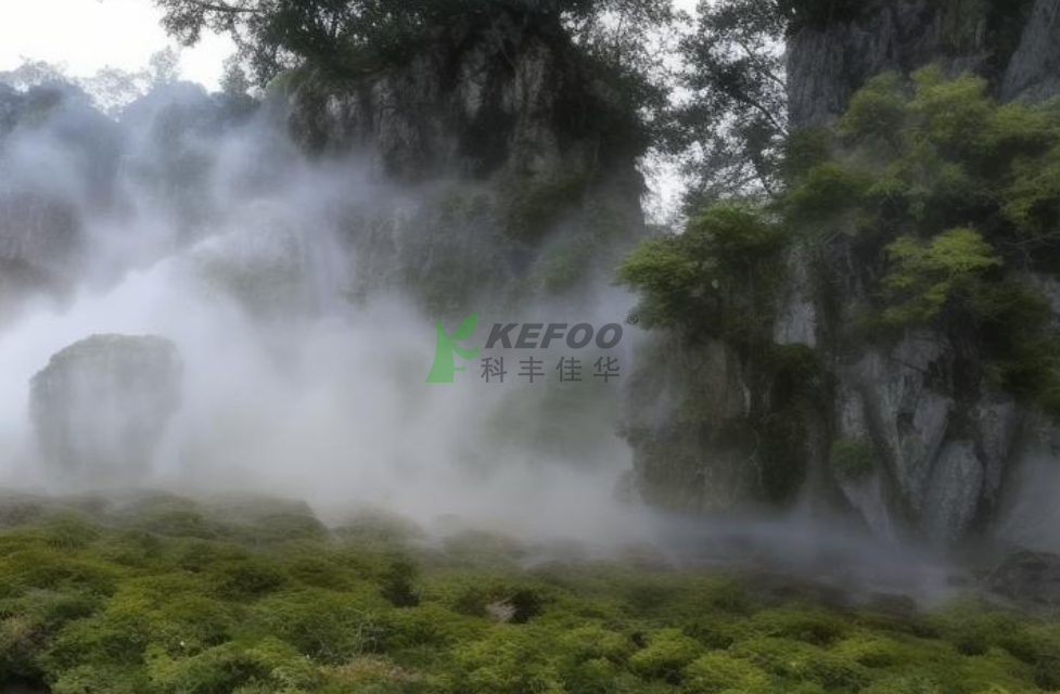 北京大兴售楼处景观喷雾造景_雾森系统